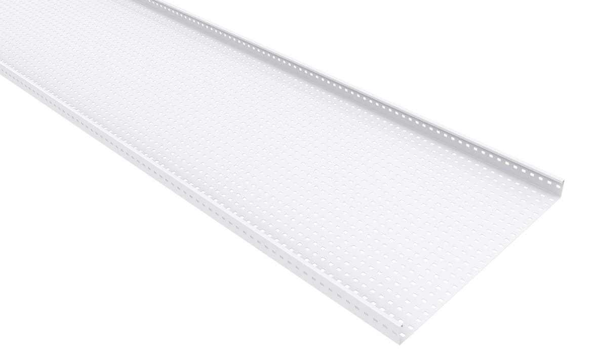 MP Bolagen - Kabelbane perf 500mm Hvit 2m MP-3731V