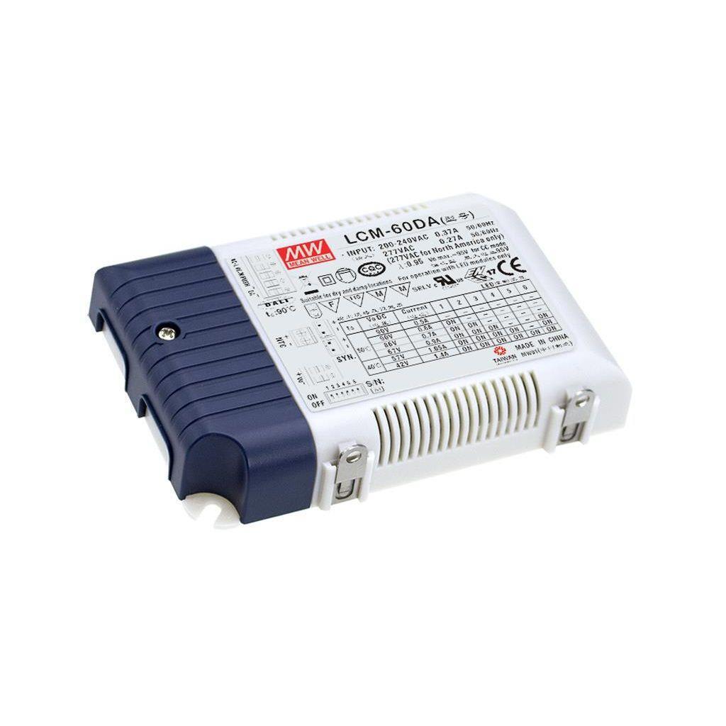 MeanWell - LED Driver LCM 500–1400mA 60W DALI/Imp