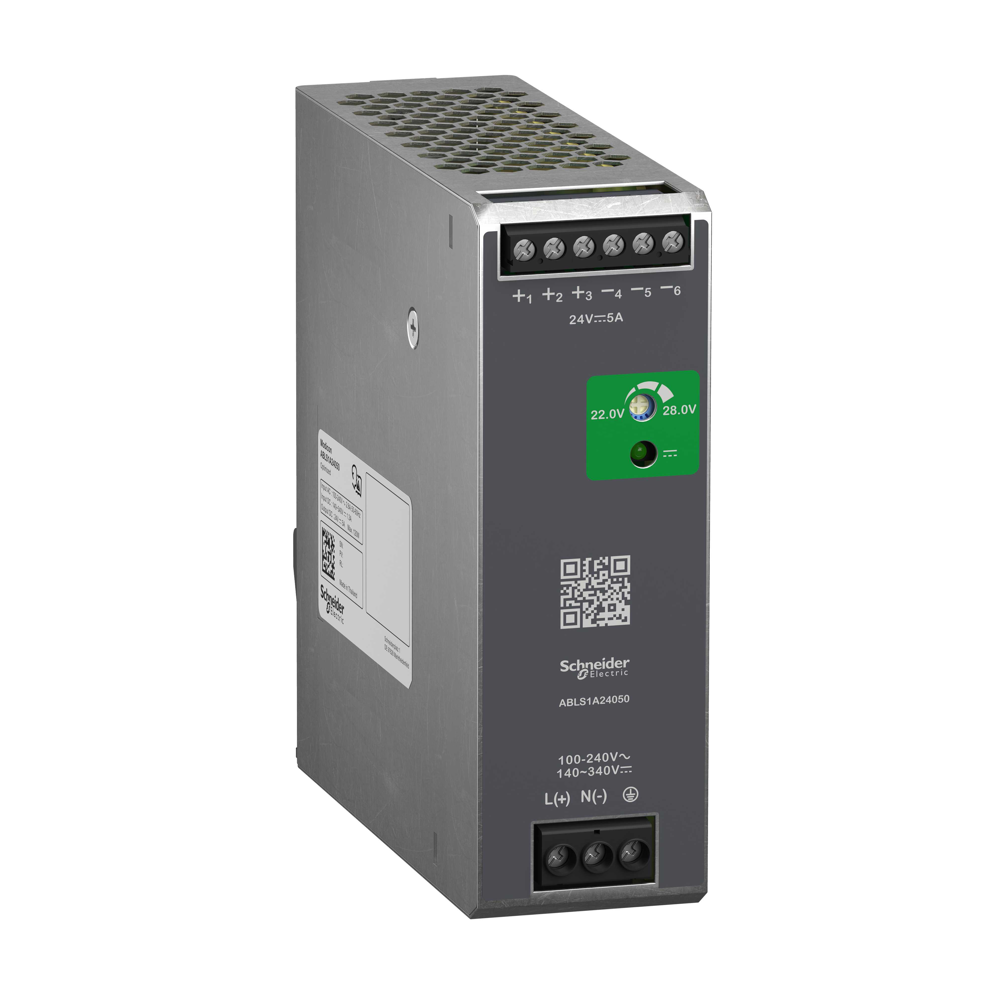 Schneider Electric - Opti, strømforsyning 24V 5A Switchmode strømforsyning opt