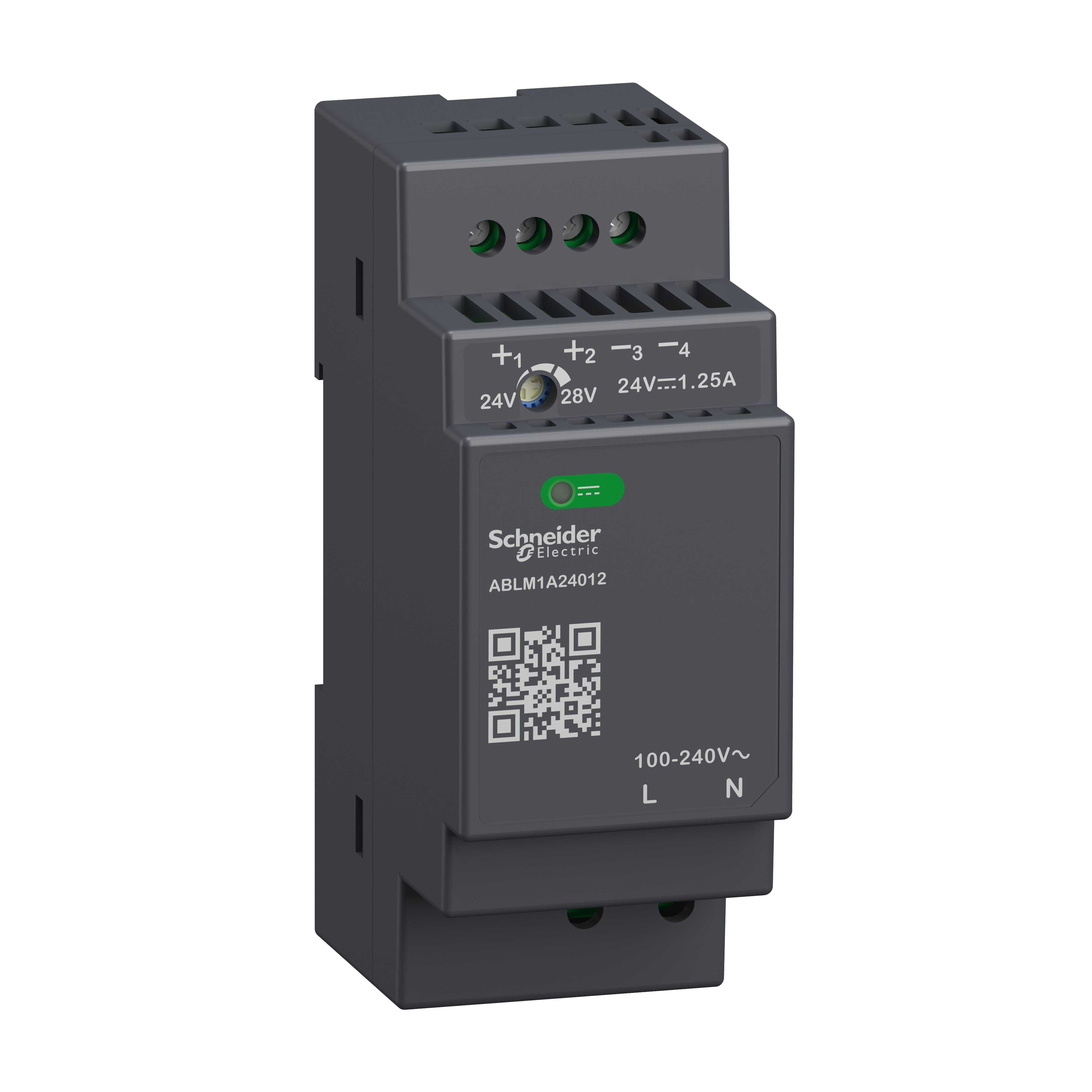 Schneider Electric - Modul, strømforsyning 24V 1,2A Switchmode strømforsyning mod