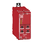 Schneider Electric - Sikkerhetsrelé universal kat. 4 med 2xPNP+1xNPN inn og 3xNO+3xNO/1xNC(timer) ut m/skru og 48-240V