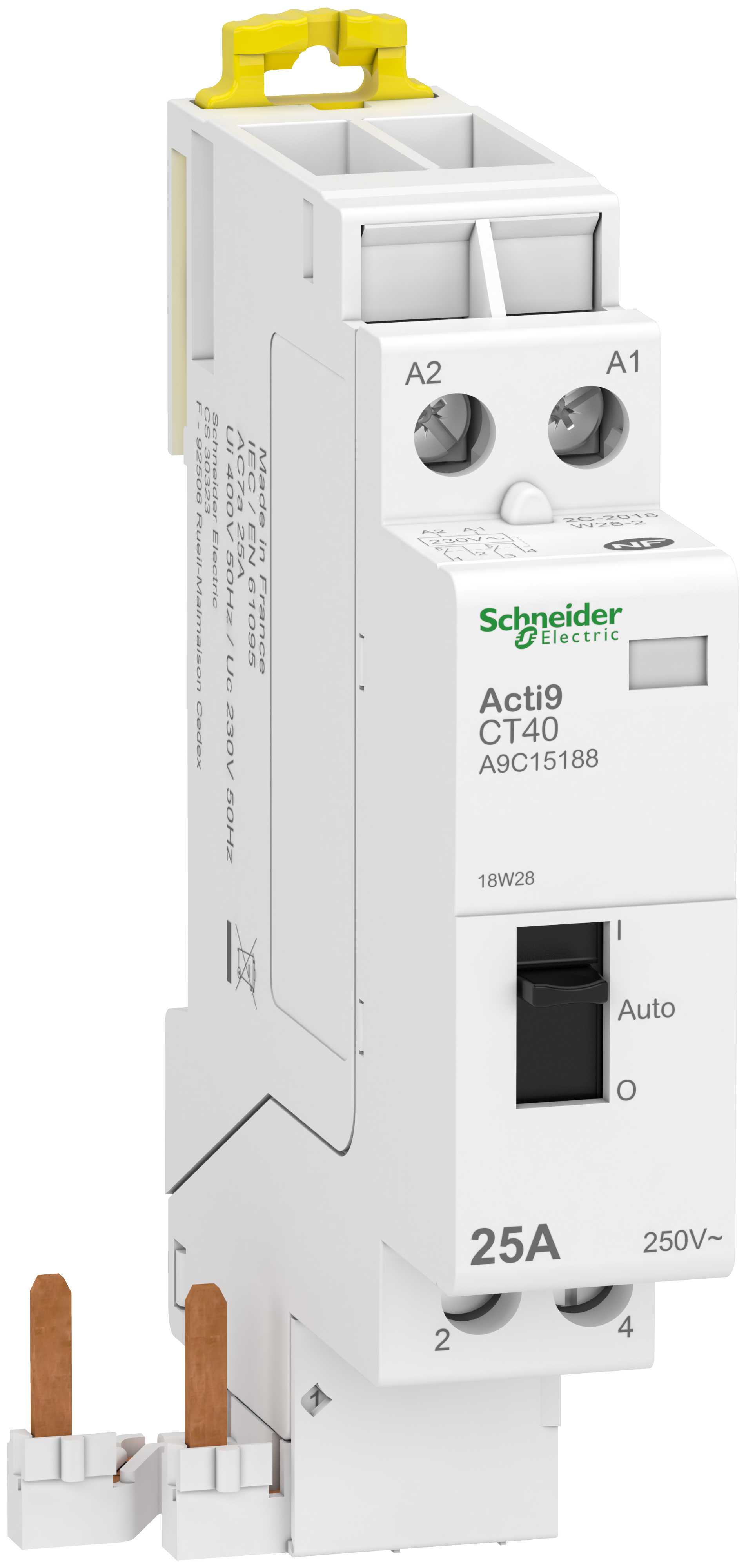 Schneider Electric - CT40 kont, iC40 25A 2P 230V BR