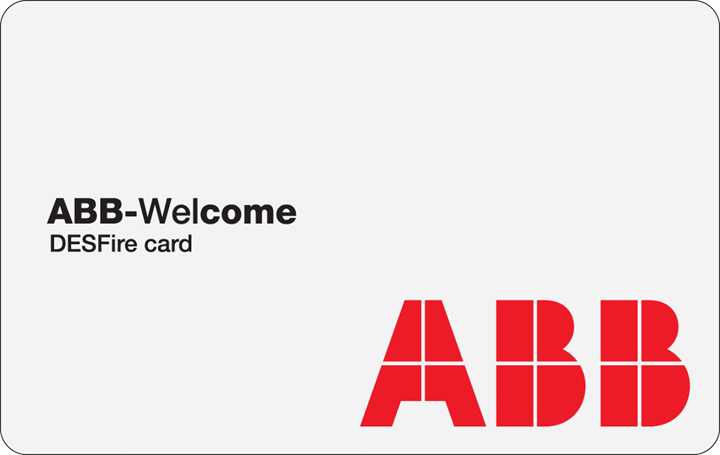 ABB Electrification - ADGANGSKORT 51381B