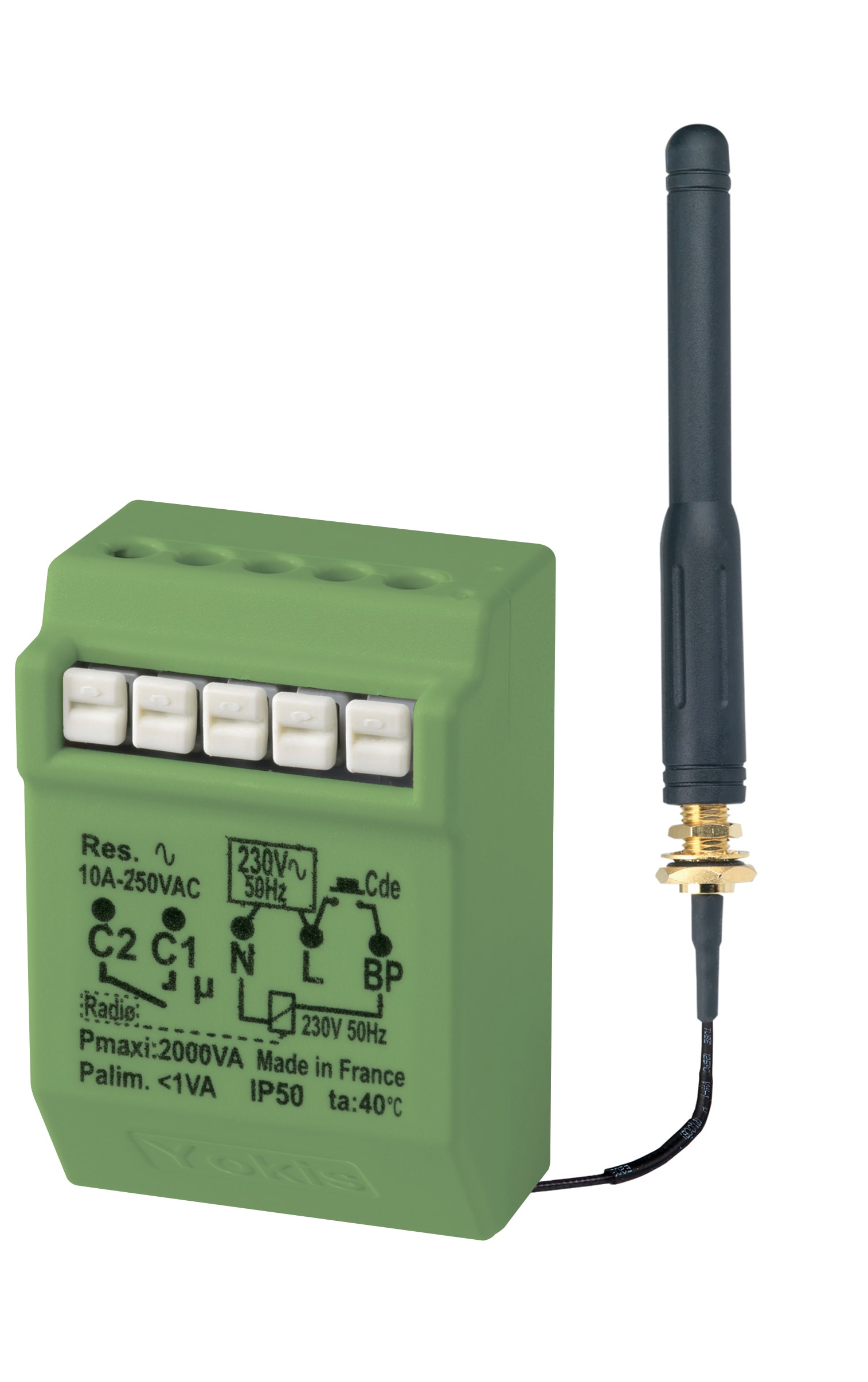 Yokis - MTR2000ERPX trådløs bryteraktuator med timer og ekstra antenne