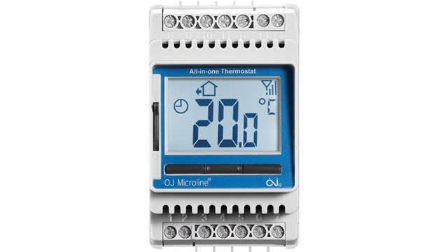 Function - Termostat ESD4 16A, uten følere, tavlemontert, til Microtemp sentralstyring