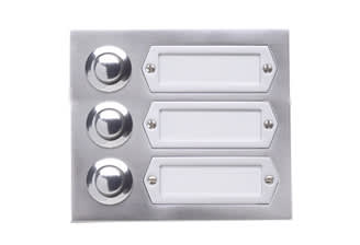 GROTHE - 3 Ringeknapper i aluminium