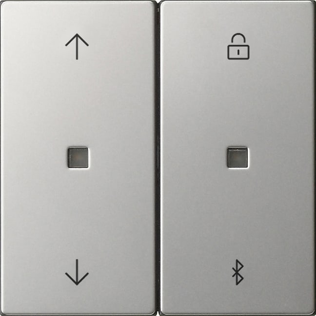 GIRA - System 3000 Påsats for man. og auto. operasjon av persienner og lys. Bluetooth. System 55 edelstål