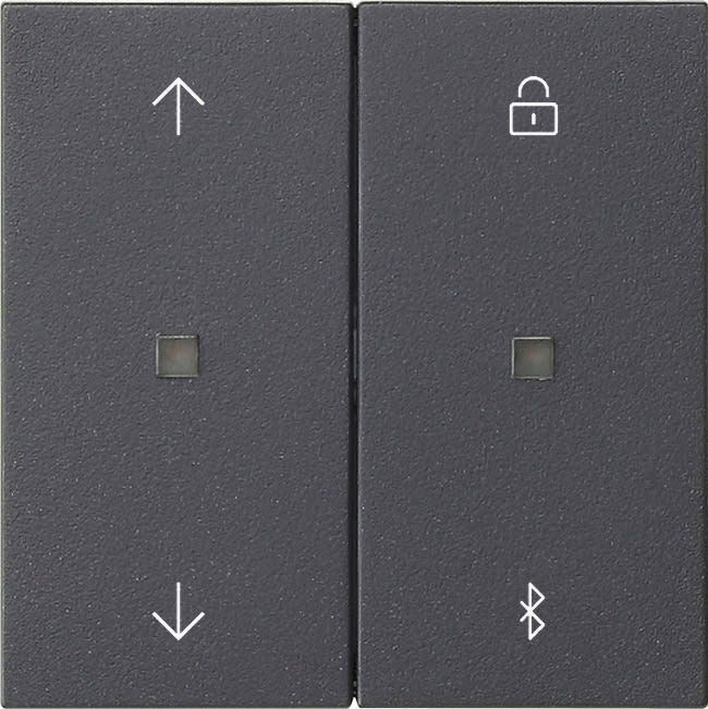 GIRA - System 3000 Påsats for man. og auto. operasjon av persienner og lys. Bluetooth. System 55 antrasitt