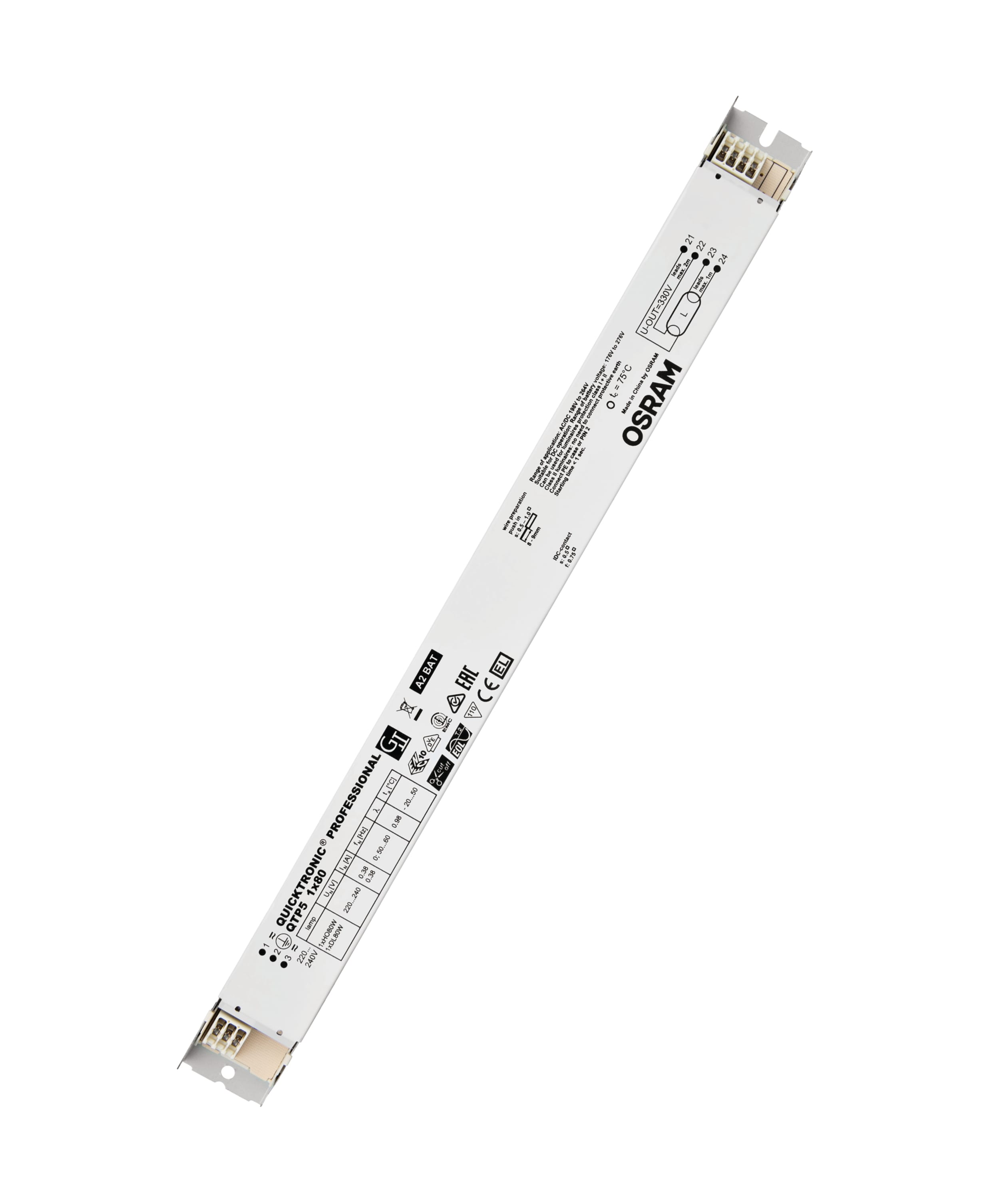 Osram - QTP5 1X80/220-240 ikke dimbar