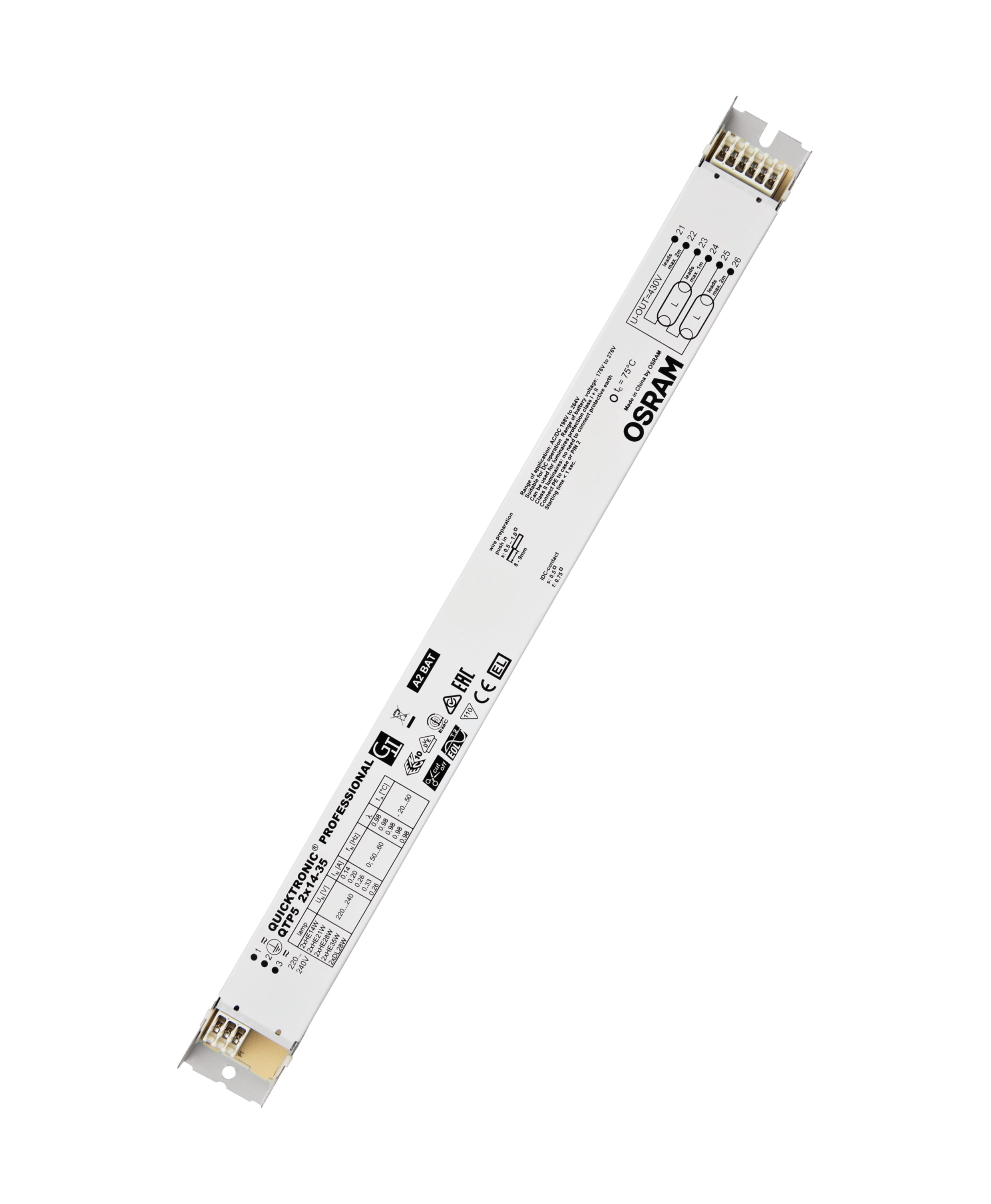 Osram - QTP5 2X14-35/220-240 industrireaktor
