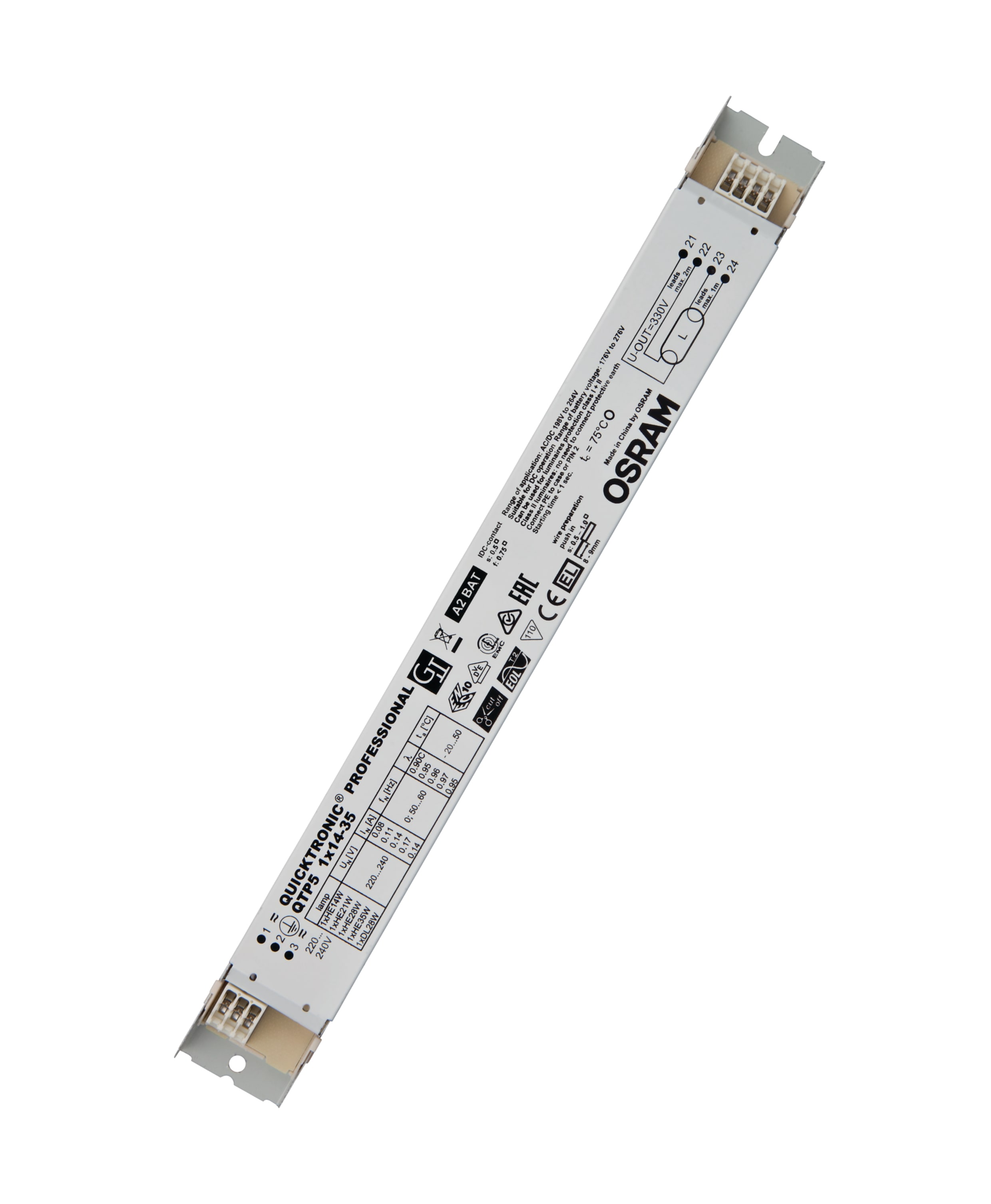 Osram - QTP5 1X14-35/220-240 ikke dimbar