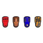 Schneider Electric - Harmony pocket remote skreddersydd frontdekal for trådløs sender som spesialdesignes