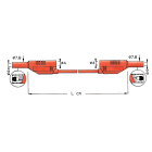 Elma - Måleledning TYPE 2711 SILIKON SORT 100cm