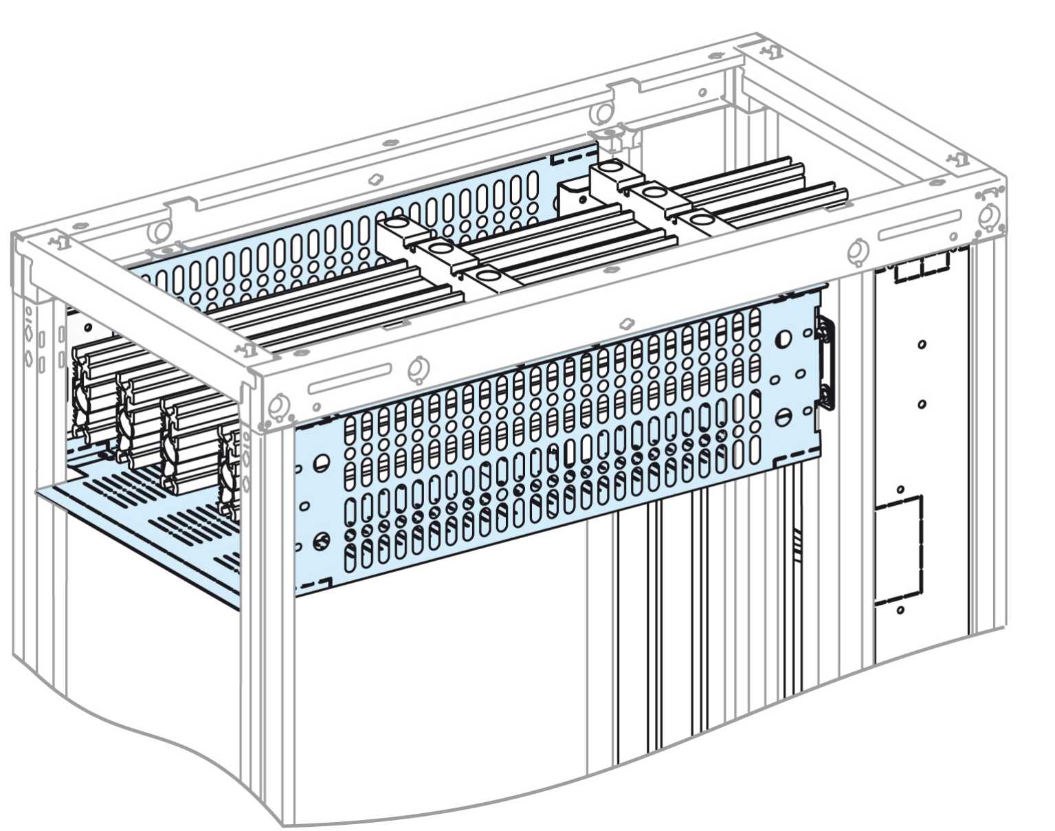 Schneider Electric - F2-hor.-front/bak skjerm 4000 LVS04966
