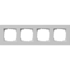 GIRA - Installasjonsramme Gira E2 for flat montering, grå matt 4 hull