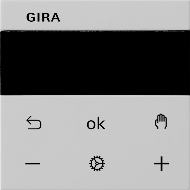 GIRA - S3000 pers. + ur-display S55 g rå matt