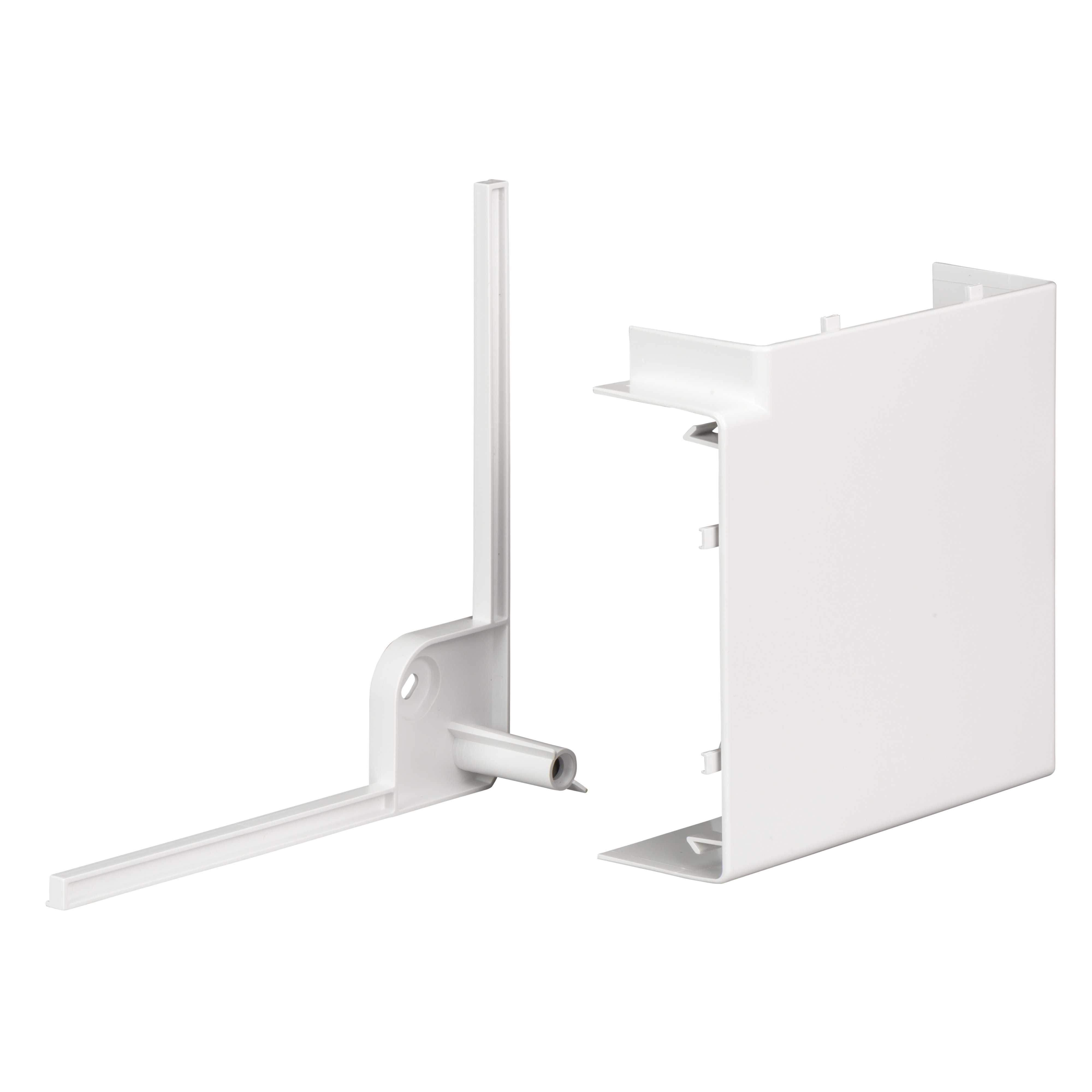 Schneider Electric - OptiLine 45 - L-avgrening - PC/ABS - hvit - for 165mm kanaler - 1 stk