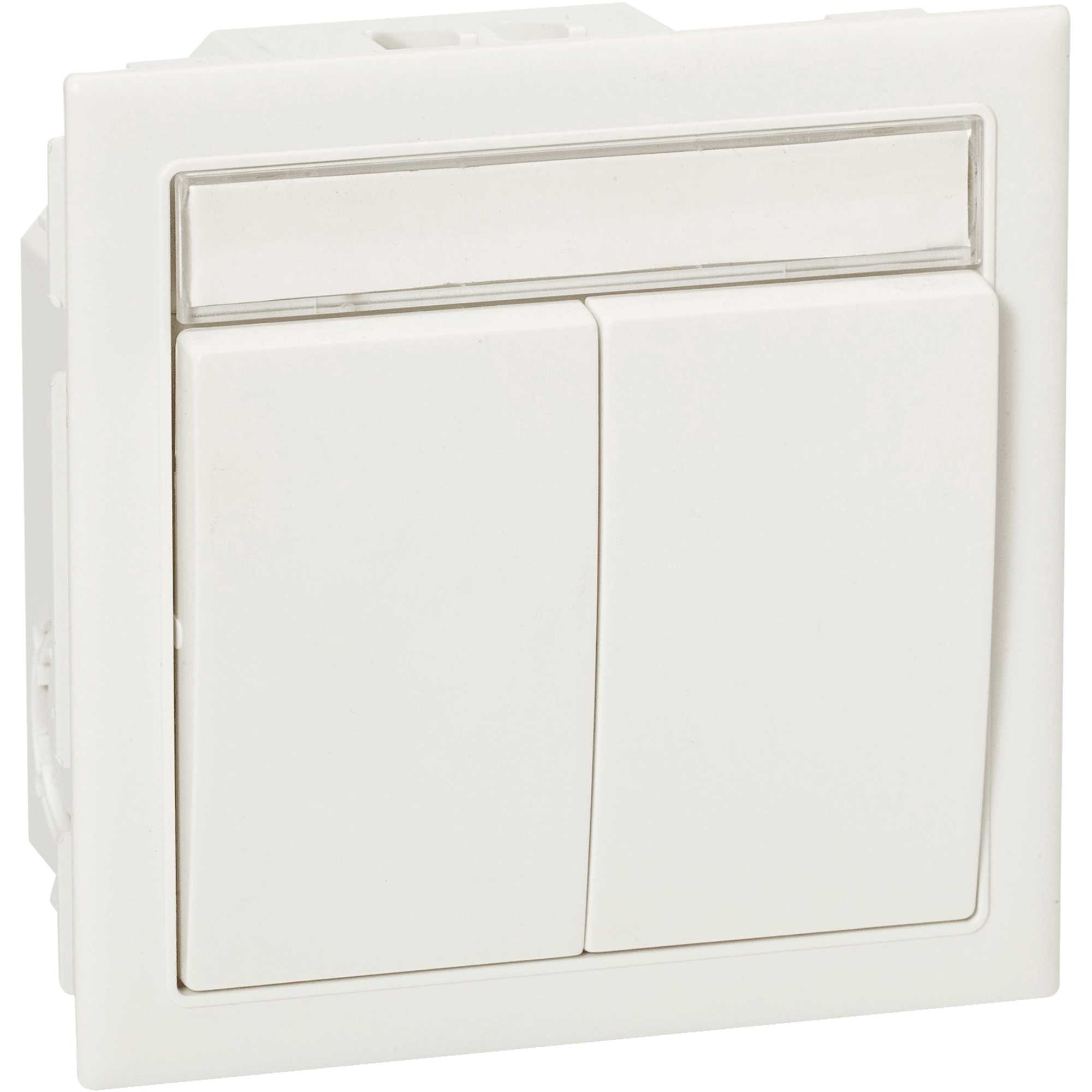 Schneider Electric - CYB Bryter 2-Pole Sett Hvit