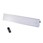 Frico - 1200W, Hvit, fjernkontroll, IP65, vegg/innfellt, 1,8m kabel