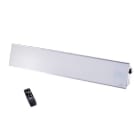 Frico - 1500W, Hvit, fjernkontroll, dimmer, IP65, vegg/innfellt, 1,8m kabel