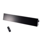 Frico - 2200W Sort, fjernkontroll, dimmer, IP65, vegg/innfellt, 1,8m kabel