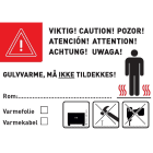 Konsulent Team - Varseletikett for gulvvarme f