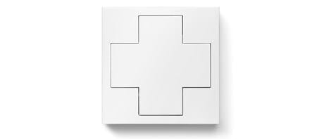 Glamox - LMS DALI-2 SM CROSS NFC WH