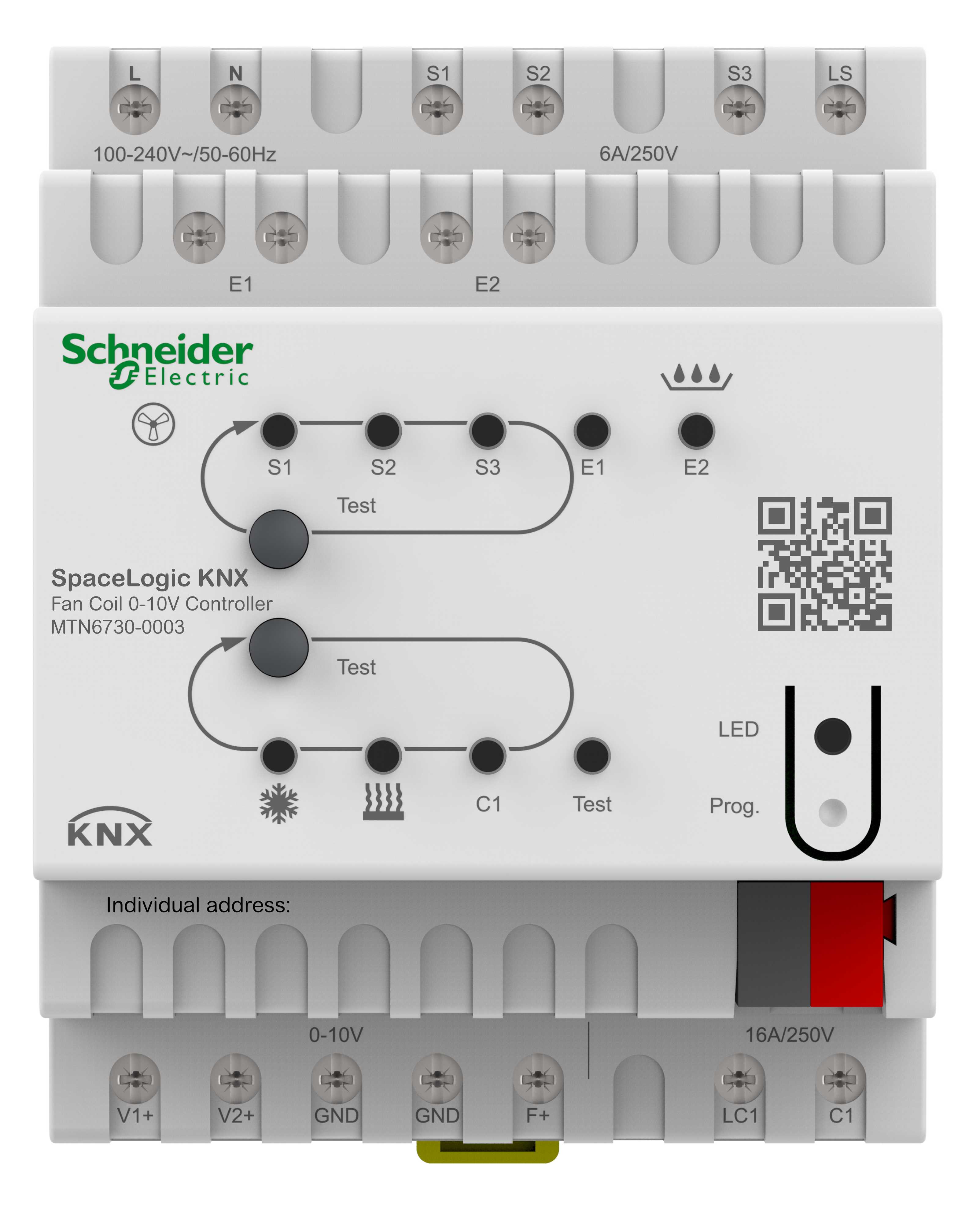 Schneider Electric - KNX fancoil aktuator 0-10V DIN