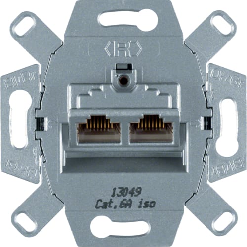 Hager - DATAUTTAK 2XRJ45 CAT6A STP PH