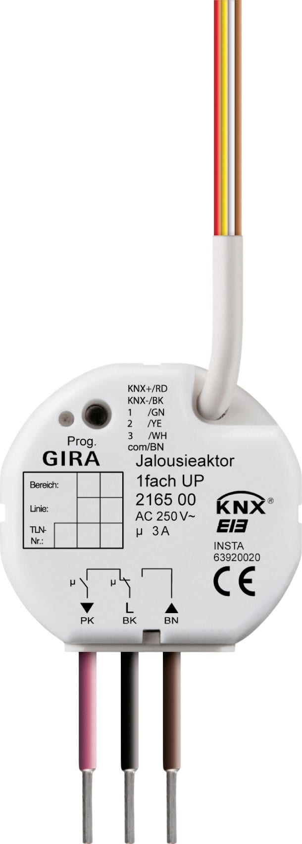 GIRA - KNX Persiennerelé 1x innfelt