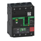 Schneider Electric - Effektbryter ComPacT NSXmH 100kA/230V 70kA/400V-vern med jordfeilvern-Micrologic 4.1 100A 4pEverlink