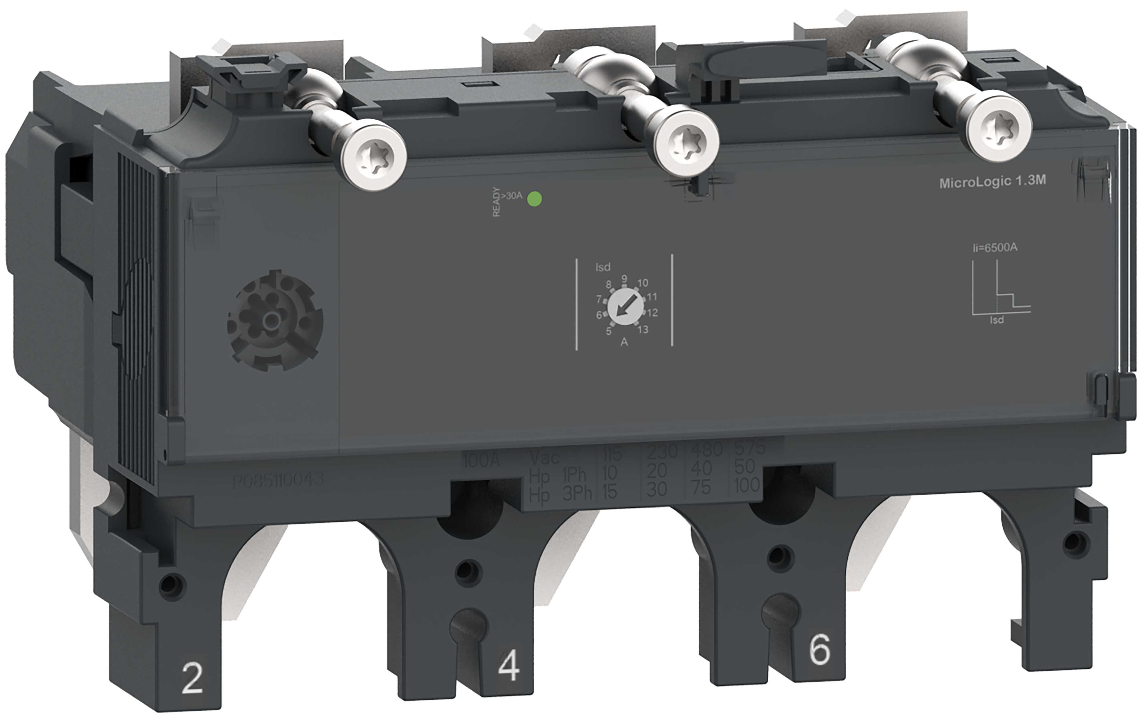 Schneider Electric - Elektronisk kortsluttningsvern for ComPacT NSX400/630-Micrologic 1.3 M 3P 320A