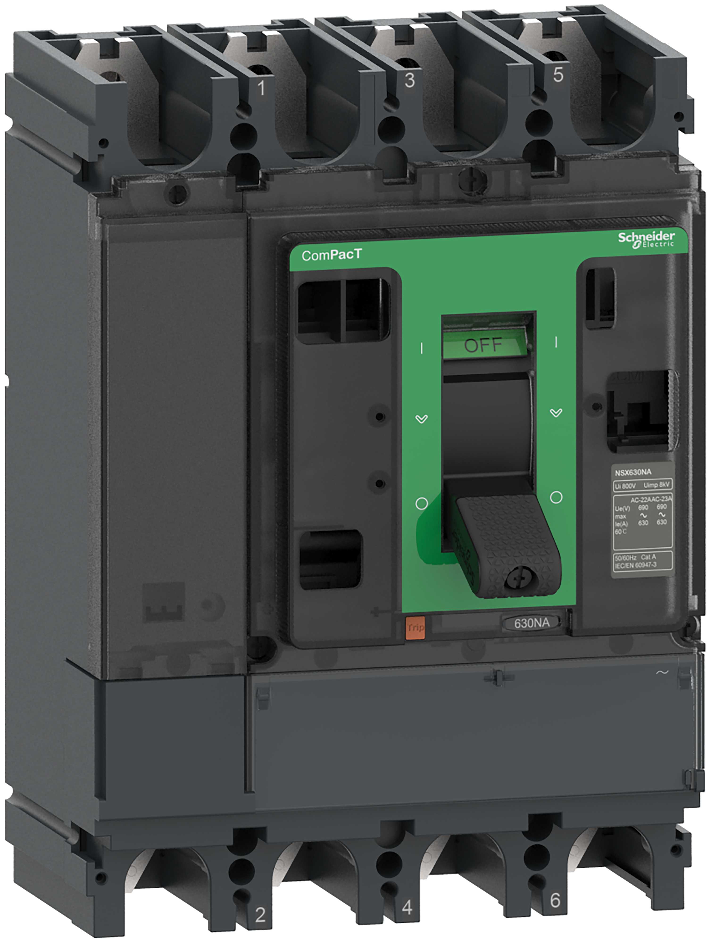 Schneider Electric - NSX630NA M.logic 0,3 4P lastbr C634630S