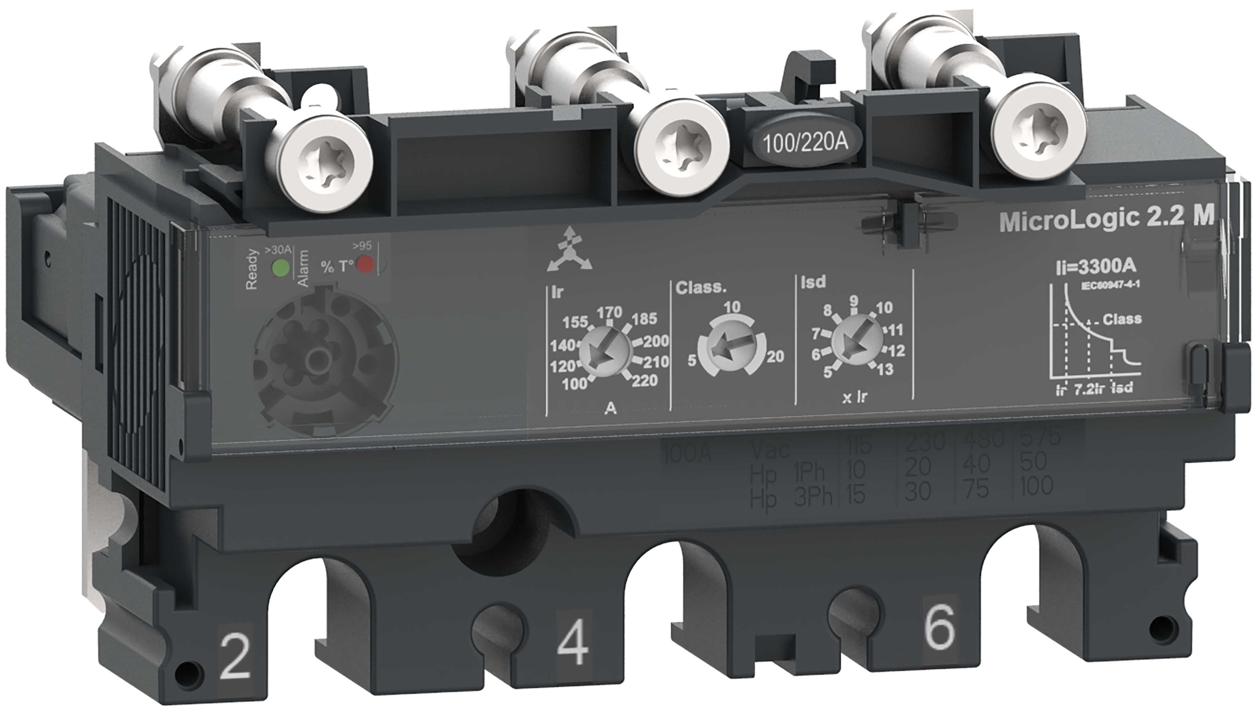 Schneider Electric - Elektronisk vern for ComPacT NSX effektbryter-Micrologic 2.2 M 3P 150A