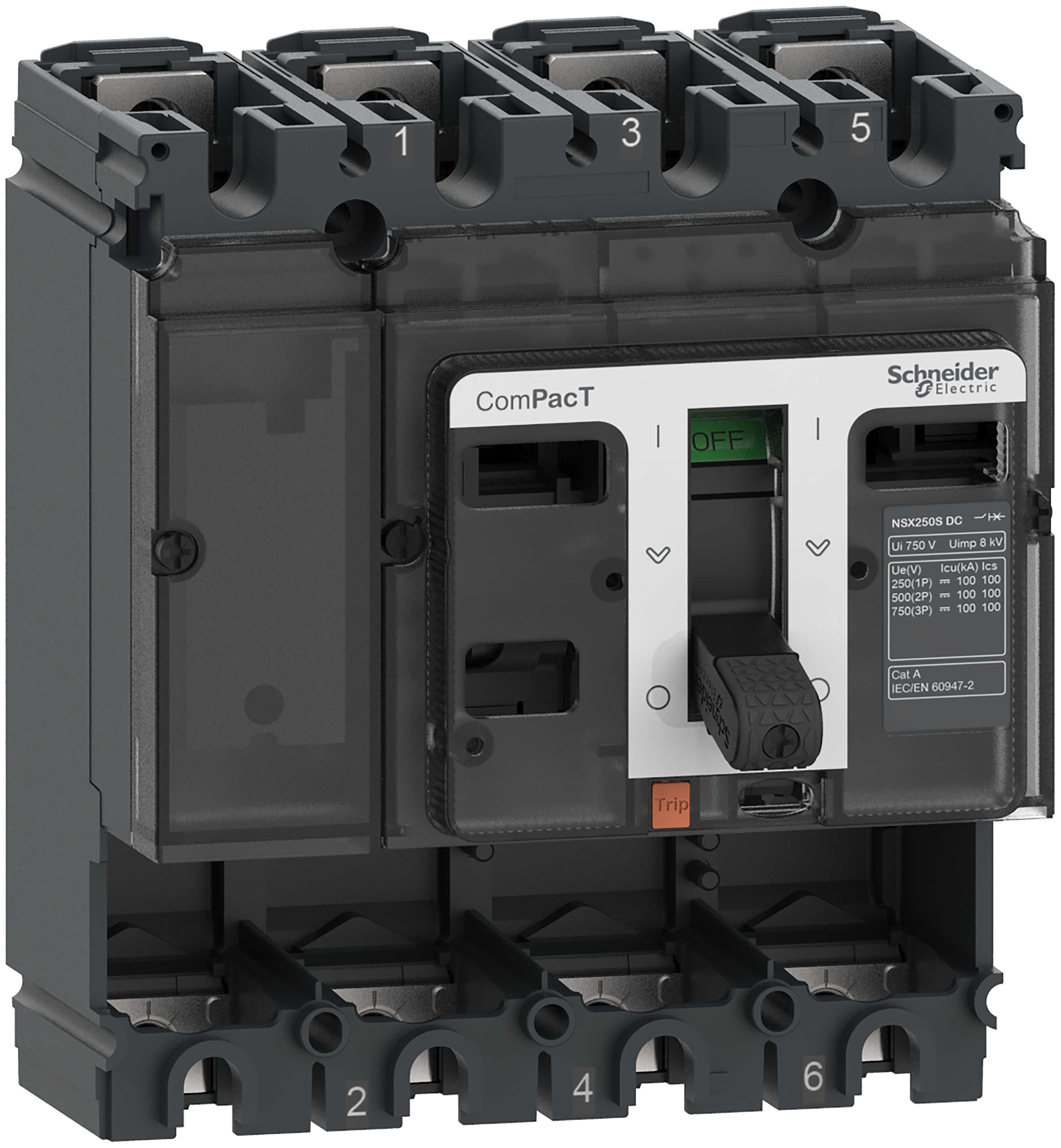 Schneider Electric - NSX160S DC 4P 100kA uten vern C16S4D