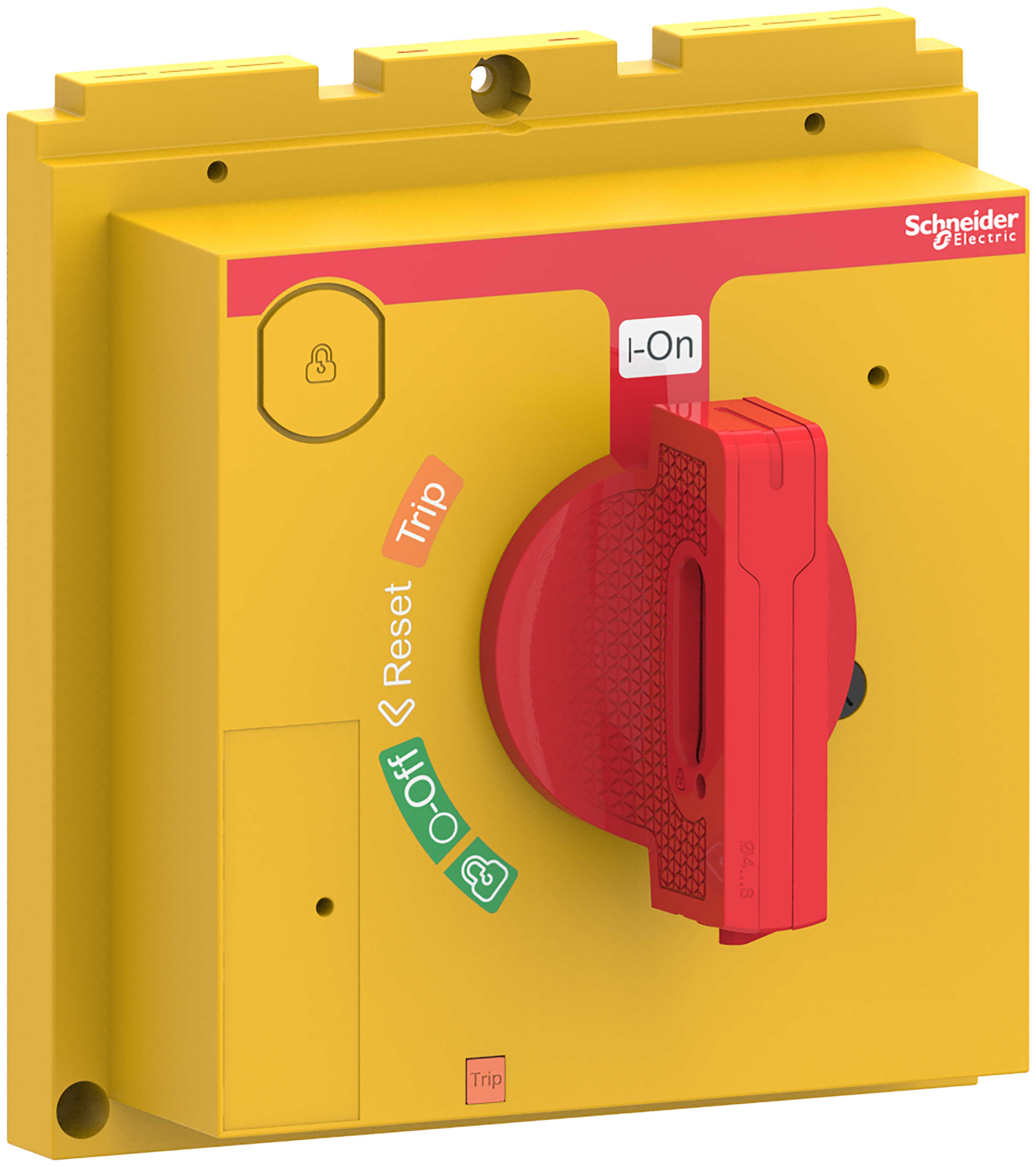 Schneider Electric - Direktemont dreiehåndtak for ComPacT NSX400/630-rødt håndtak-gul front- IP40