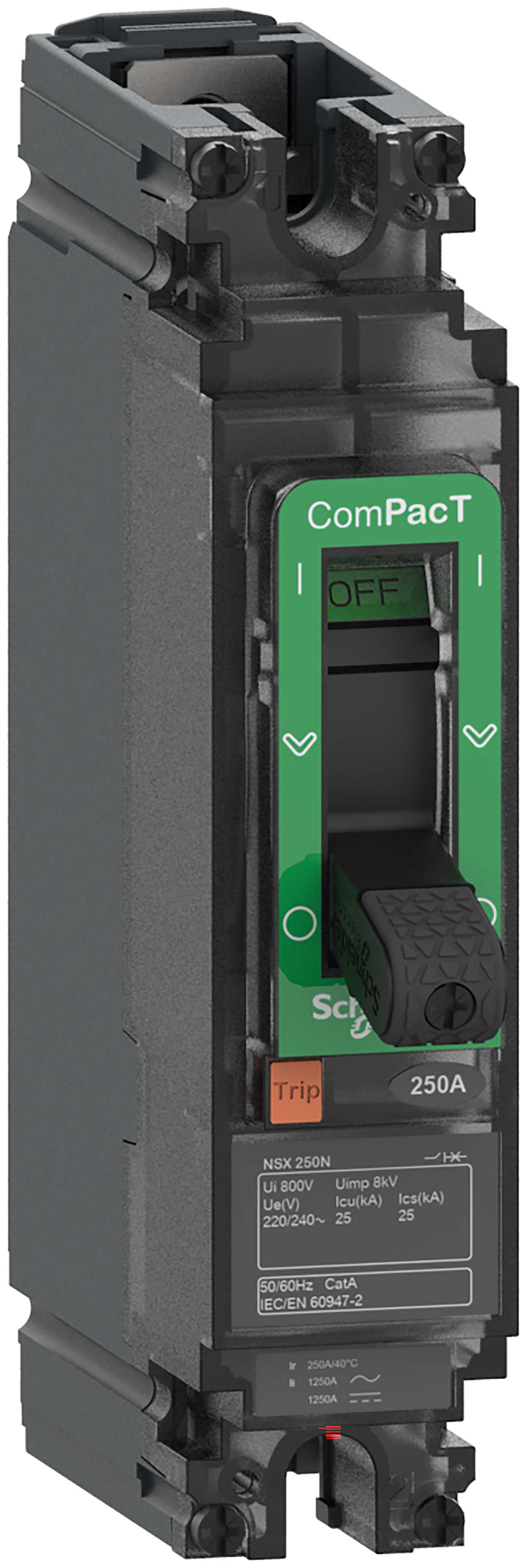 Schneider Electric - NSX160N 25kA ACDC 1P 160A TMD C16N1TM160