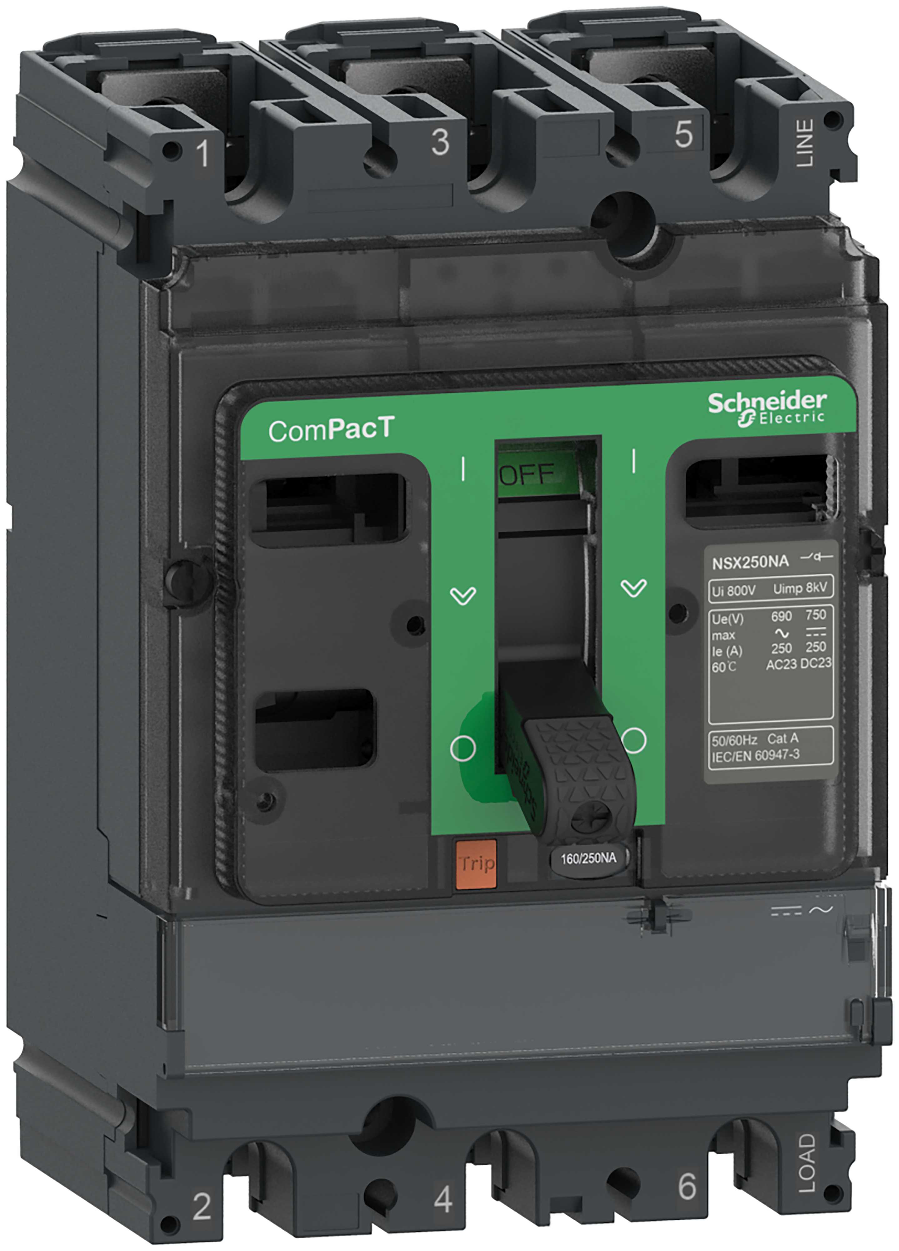 Schneider Electric - Lastbryter ComPacT NSX100NA lastbryter 3P 100A