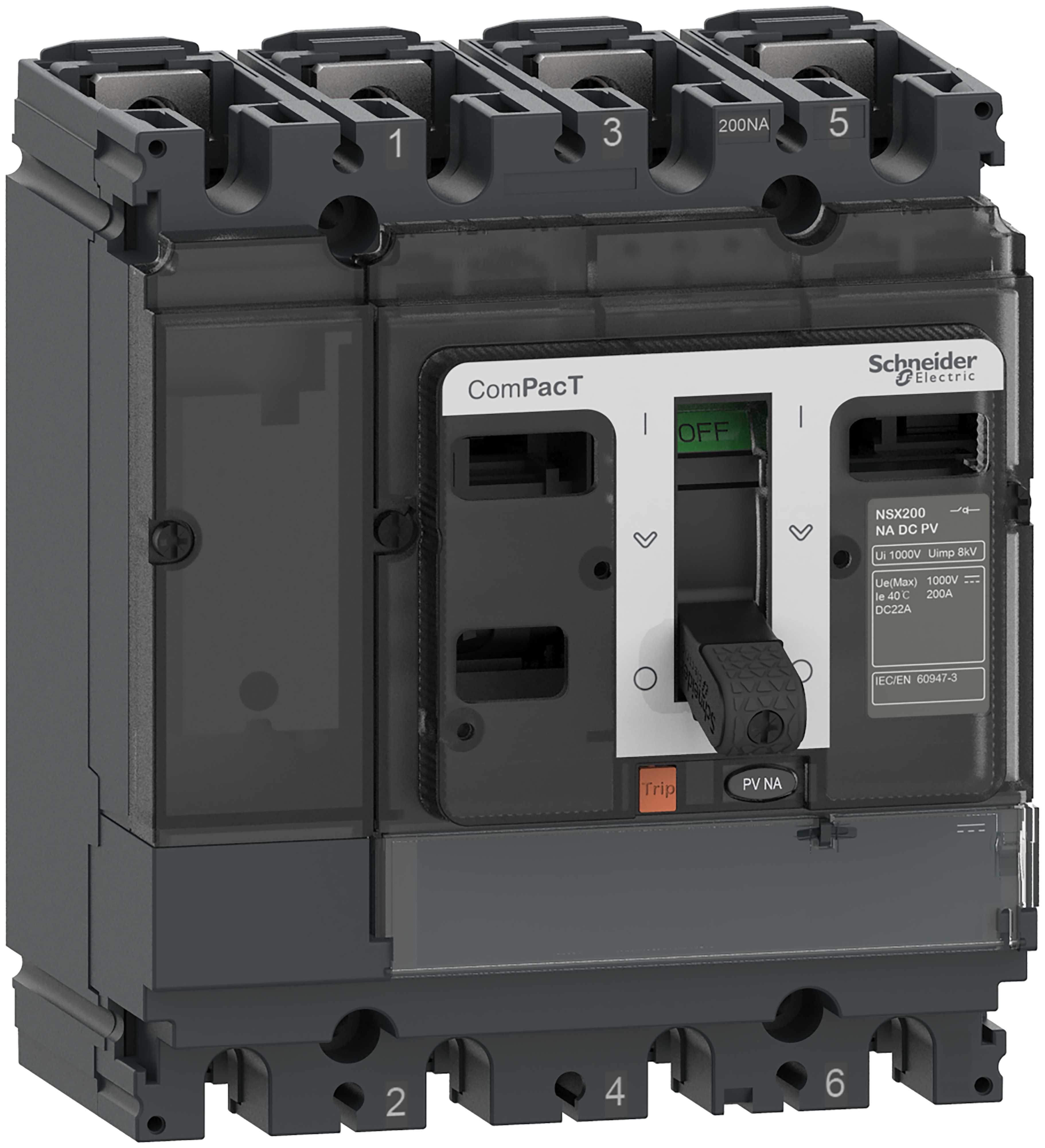 Schneider Electric - NSX100 NA DC PV 4P lastbryter C104100D1S