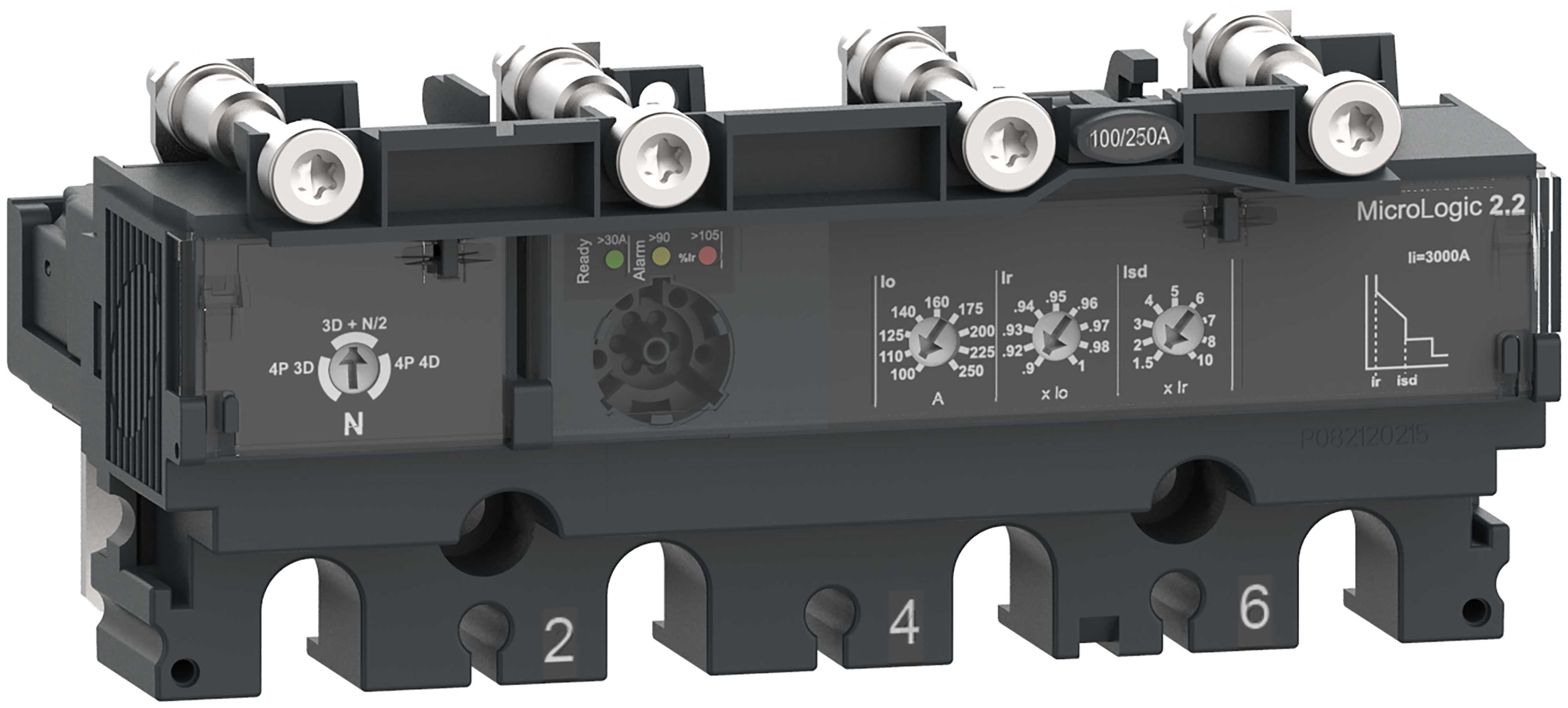 Schneider Electric - Elektronisk vern for ComPacT NSX effektbryter-Micrologic 2.2 4P 100A