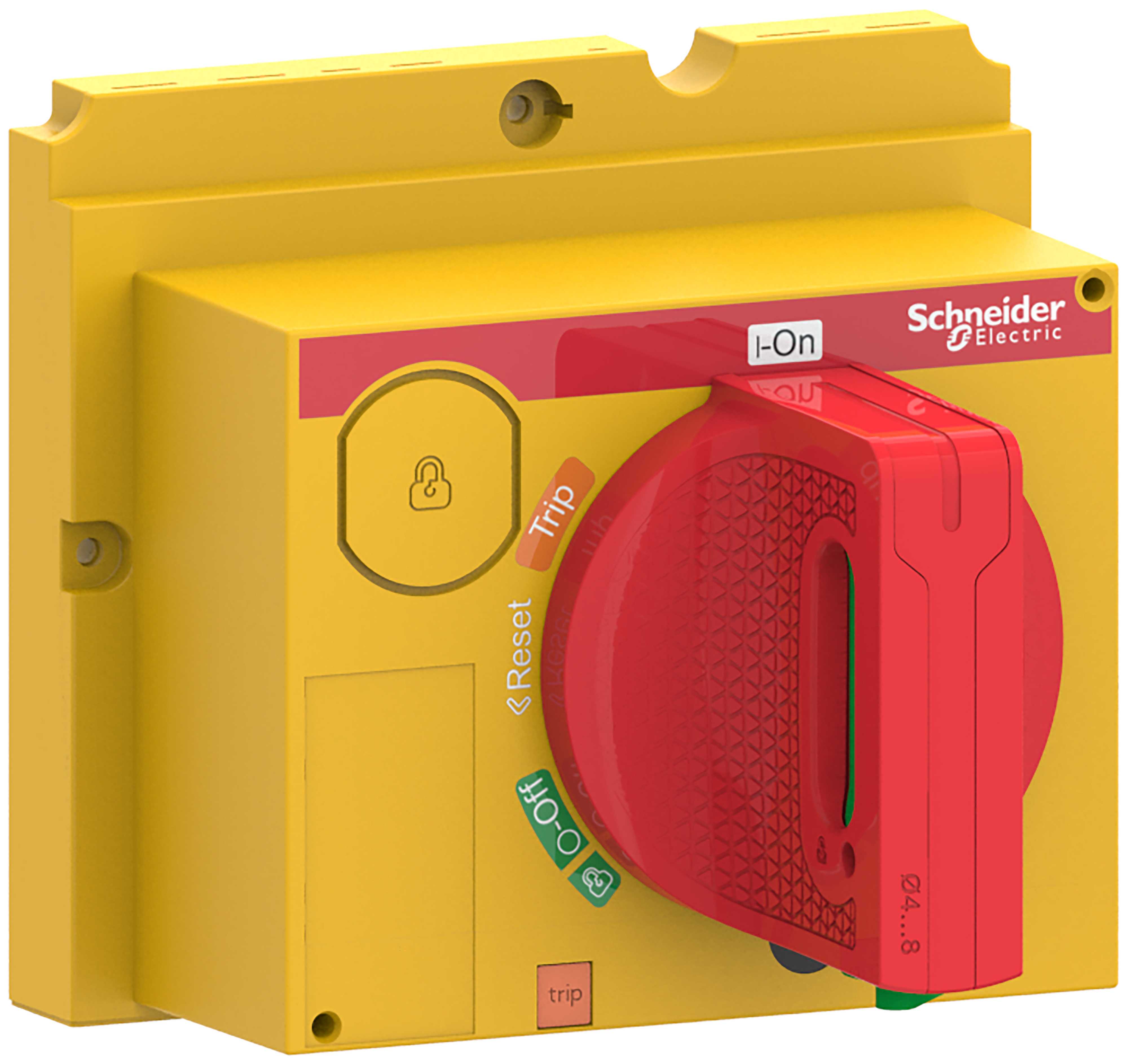 Schneider Electric - Direktemont dreiehåndtak for ComPacT NSX100/160/250-rødt håndtak-gul front- IP40