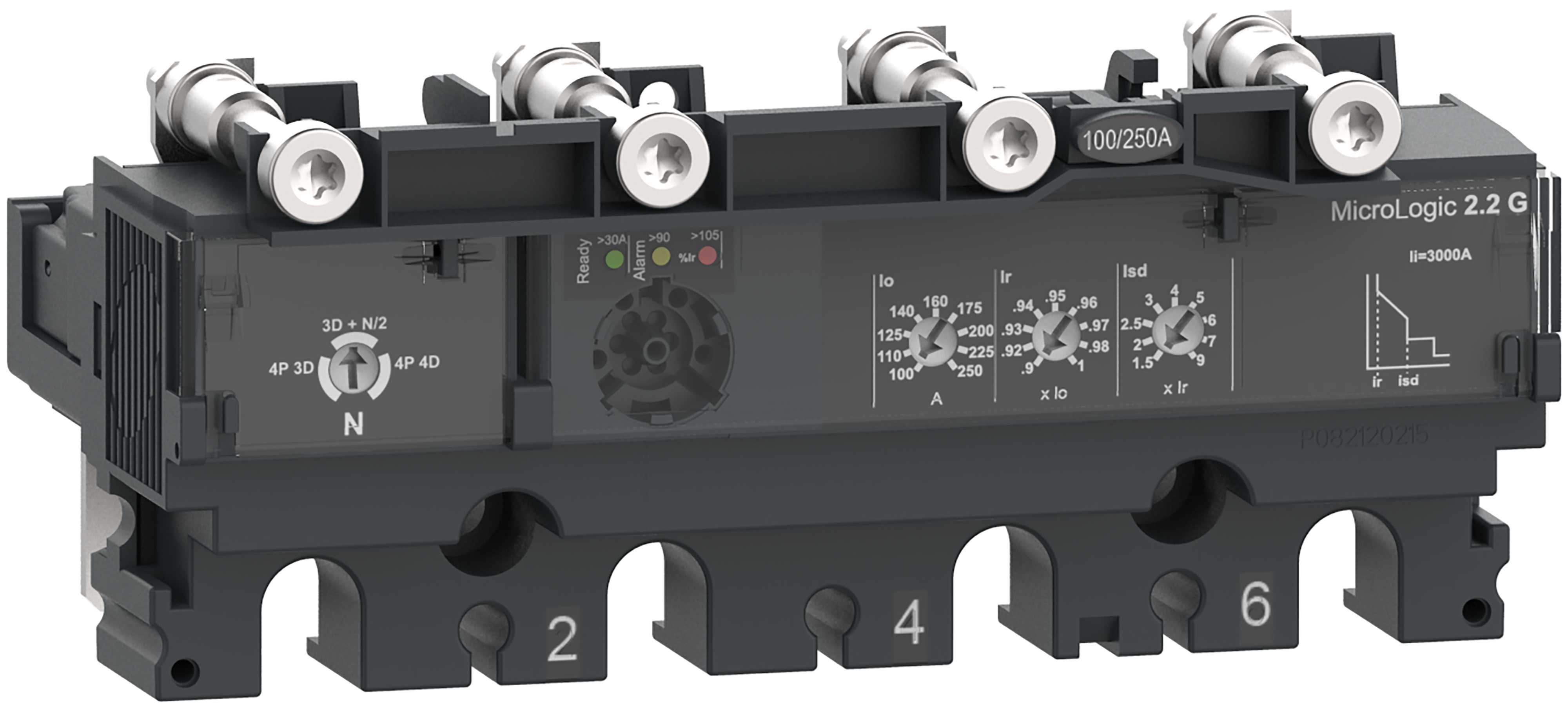 Schneider Electric - Elektronisk generatorvern for ComPacT NSX effektbryter-Micrologic 2.2 G 4P 100A