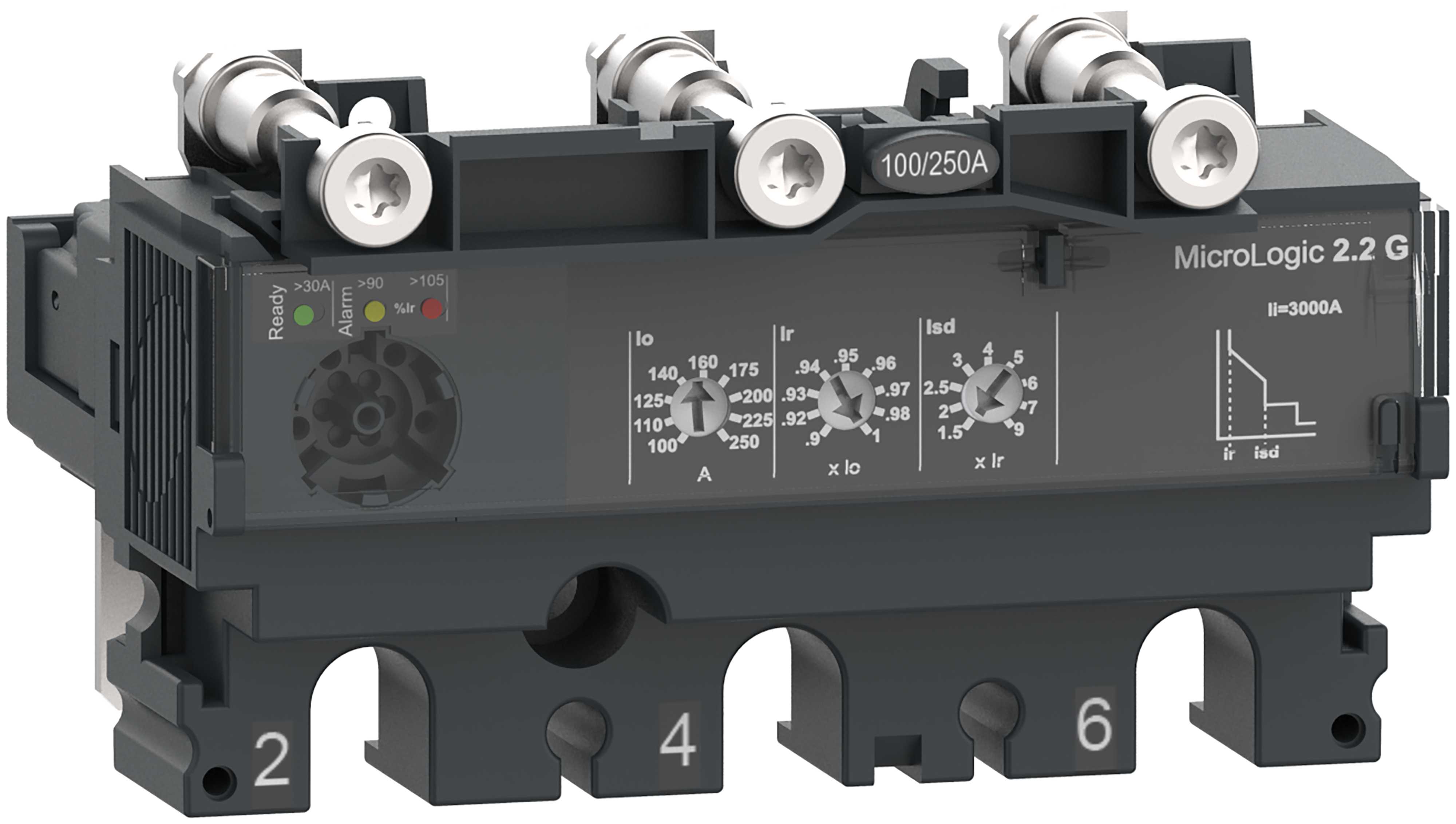 Schneider Electric - Elektronisk generatorvern for ComPacT NSX effektbryter-Micrologic 2.2 G 3P 250A