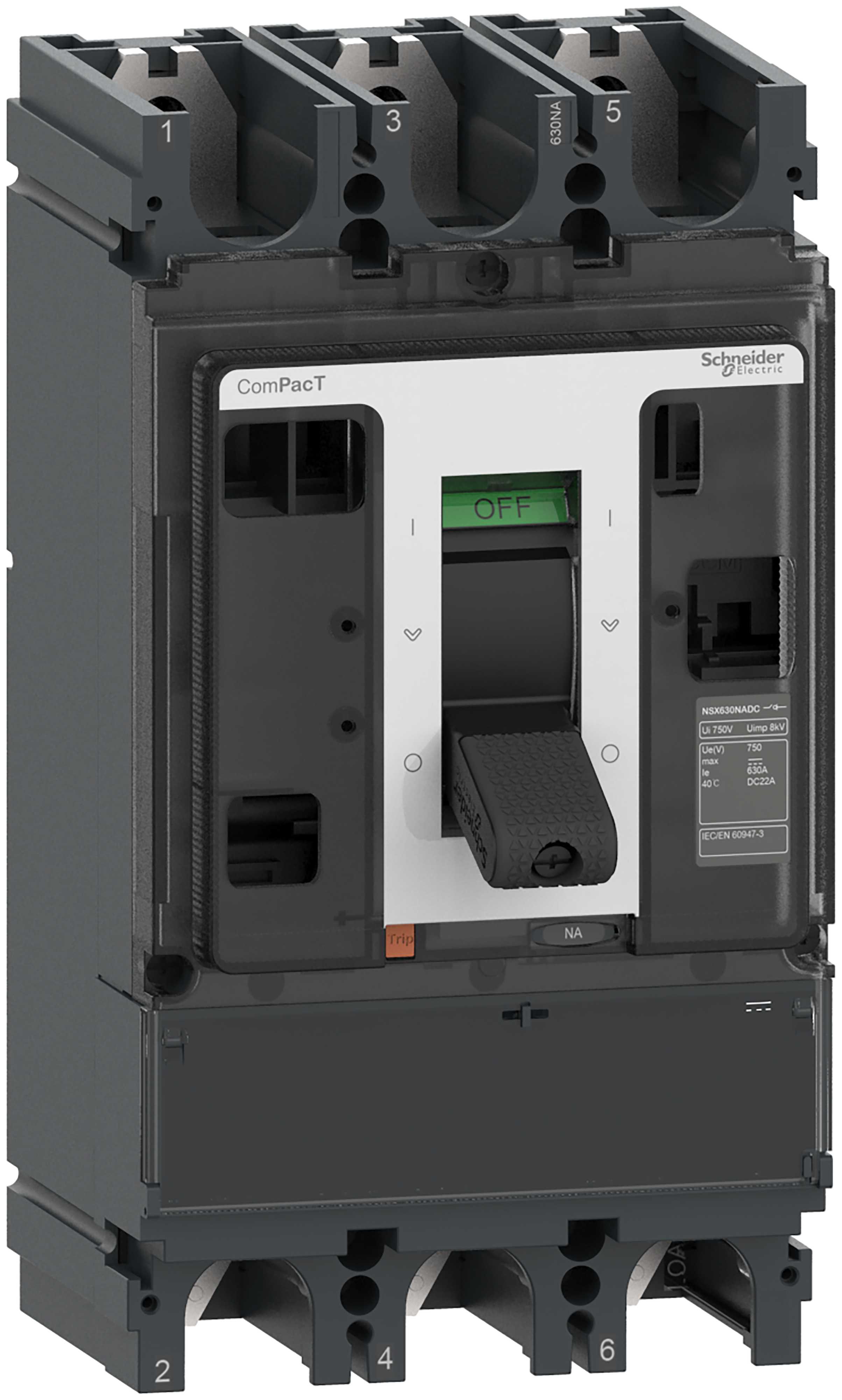 Schneider Electric - Lastbryter NSX630 NA DC 3p C633630DS