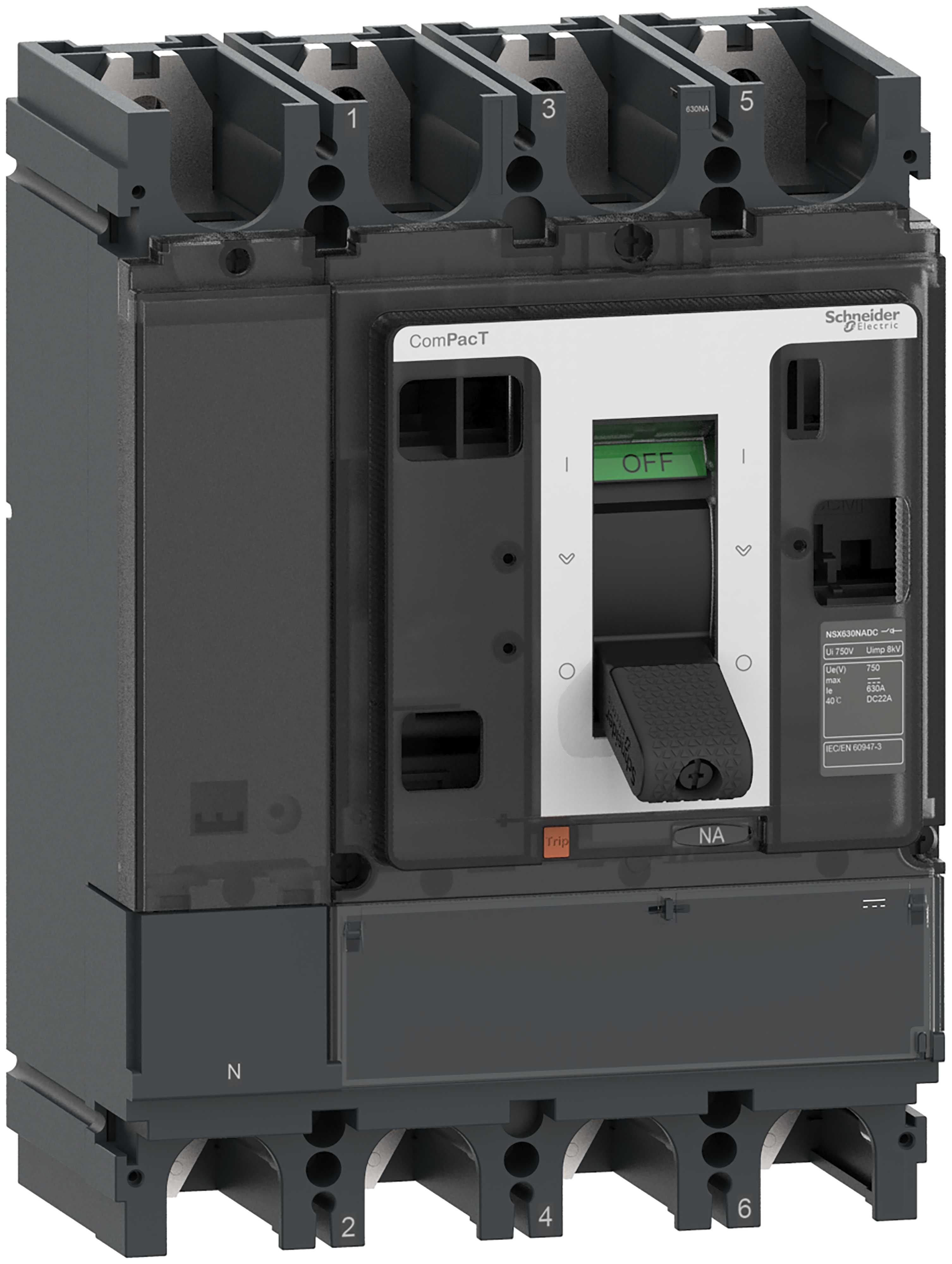 Schneider Electric - Lastbryter NSX630 NA DC 4p C634630DS