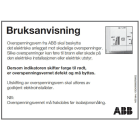 ABB Electrification - Klistremerke, bruksanvisning for overspenningsvern