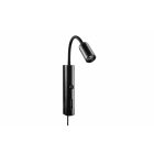 SG Armaturen - TUBE WALL SORT USB 2700K DIM, 8W, 350lm, Ra>97, SDCM2, L90/B10 50000, KL II, IP20