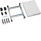 Hager - univers N kit, til univers skap, din-skinner f. rekkeklemmer e.l, tett deksel, h30xb25cm