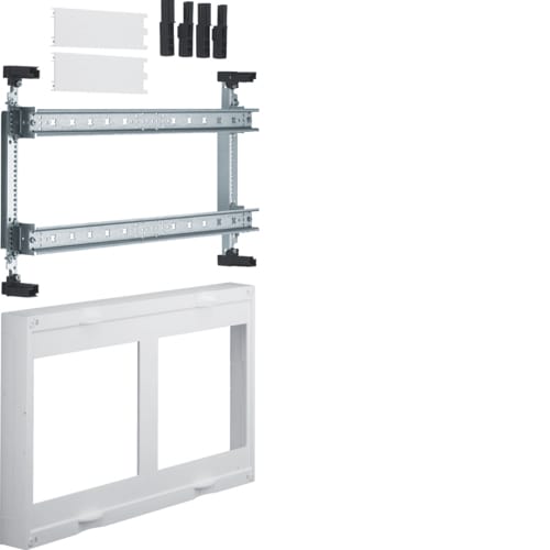 Hager - univers N kit, til univers skap, 2 stk NH00 160A på din-skinner, h45xb50cm