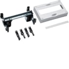 Hager - univers N kit, til univers skap, din-skinner 1x1x12 mod - 12 mod, slisset deksel, h150xb250 mm